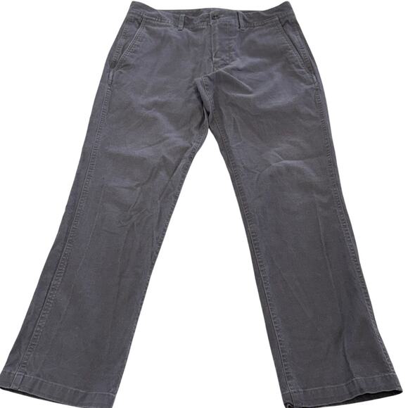 Bonobos Pants Mens 30 x 26 Grey Slim Fit Khaki Chinos Cotton Career - Picture 1 of 9
